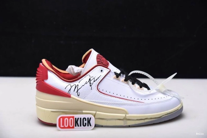 Boostmaster lin Retro Off-White SP Low White Jordan 2 Red DJ4375-106 0707